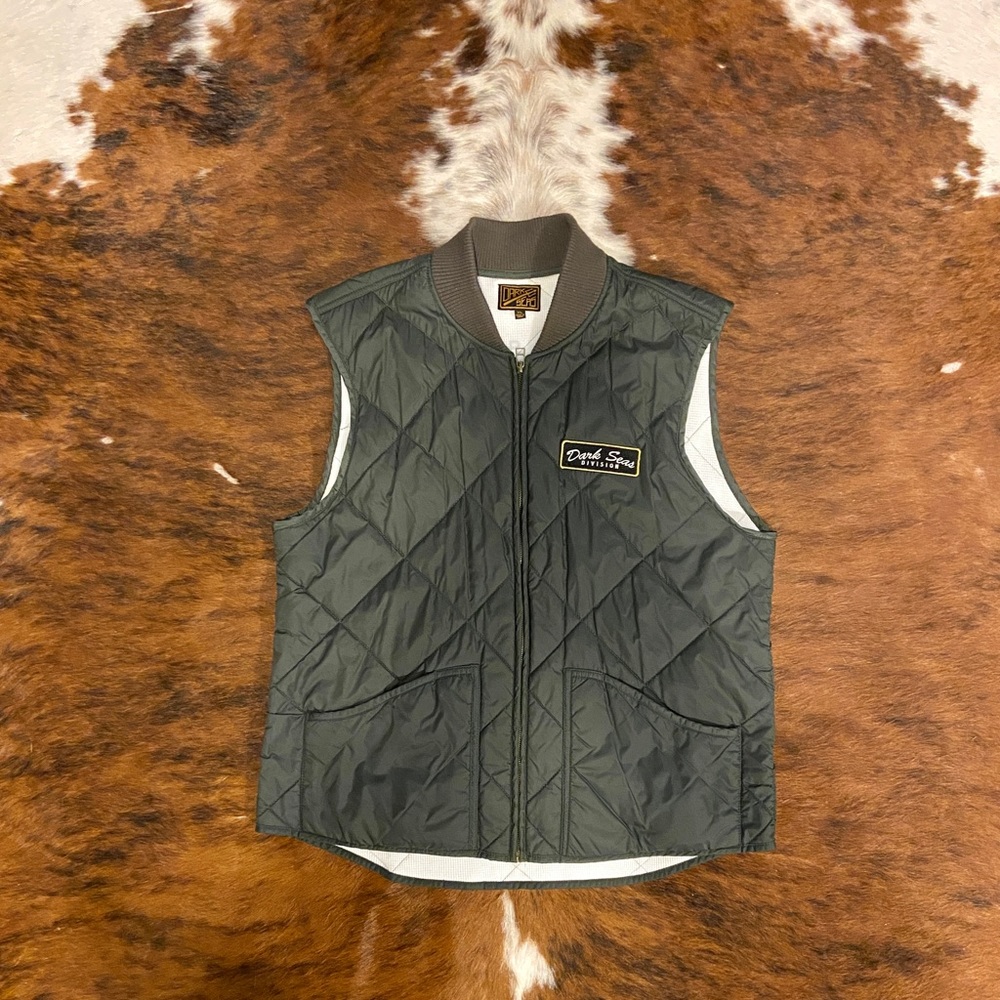 Draft Day Men's Green Quilted Vest